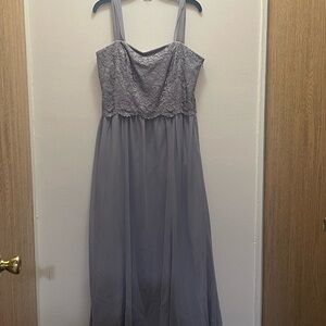 Ralph Lauren Lavender Lace Evening Dress